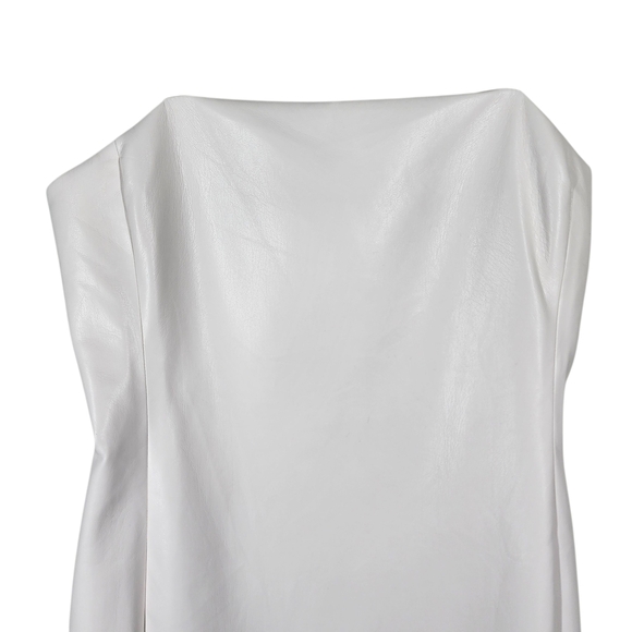 ALICE + OLIVIA FAUX LEATHER MINI DRESS - Picture 5 of 8